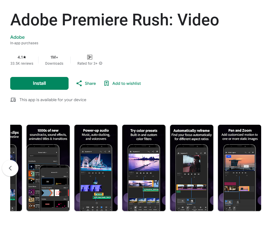 Adobe premiere rush