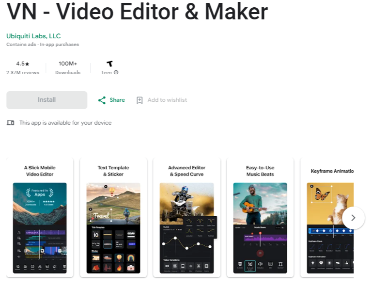 vn video editor & maker