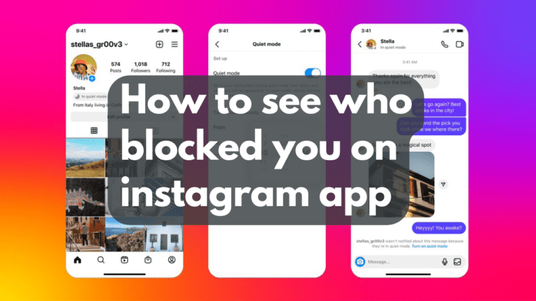 How to see who blocked you on instagram app